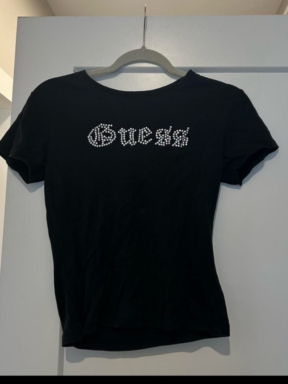 Y2K Bedazzled Guess Baby Tee